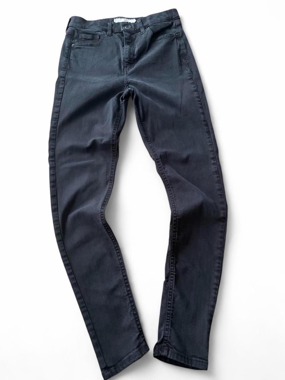 Topshop Moto Jamie High Rise Skinny Jeans Washed Black Size 30